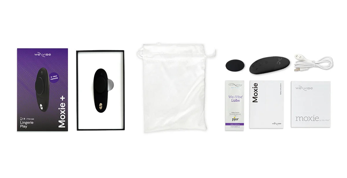 We-Vibe Moxie+: Quiet Remote Panty Vibrator - LEO Plaisir We-Vibe Moxie+: Quiet Remote Panty Vibrator - LEO Plaisir