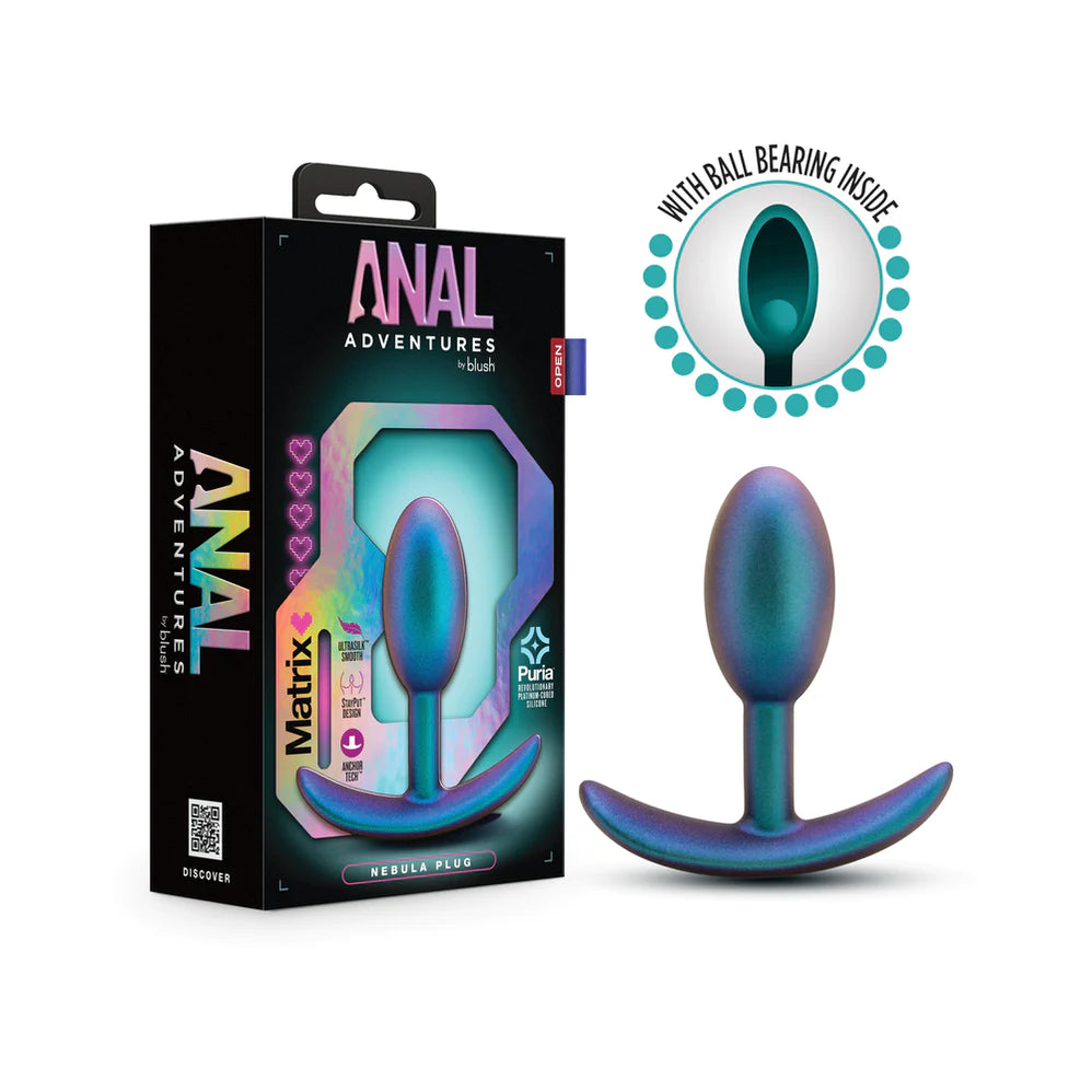 Nebula Blush Anal Plug with Battery-Free Vibrating Ball - LEO Plaisir Nebula Blush Anal Plug with Battery-Free Vibrating Ball - LEO Plaisir
