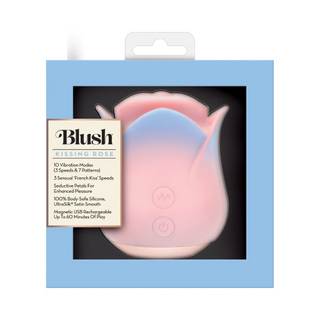 Kissing Rose - Floral “French Kiss” Clitoral Stimulator - Blush