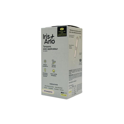 Tampons en Coton Biologique avec applicateur - Iris + Arlo