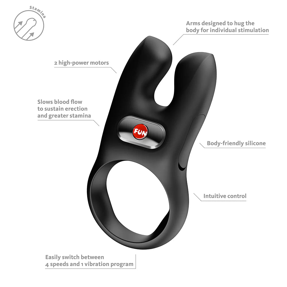 NS - Vibrating Penis Ring - Fun Factory - LEO Plaisir NS - Vibrating Penis Ring - Fun Factory - LEO Plaisir
