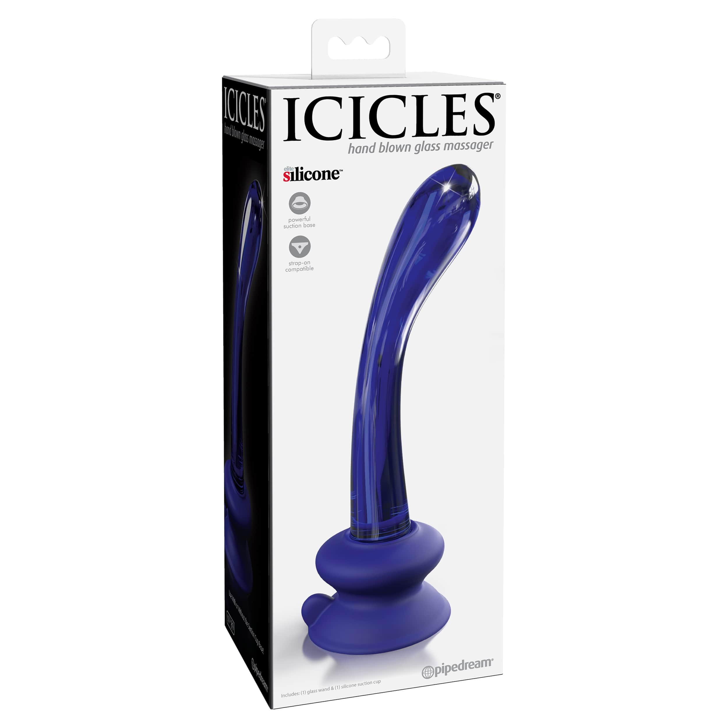 Pipedream Icicles 89 - Glass G-Spot Dildo - LEO Plaisir Pipedream Icicles 89 - Glass G-Spot Dildo - LEO Plaisir