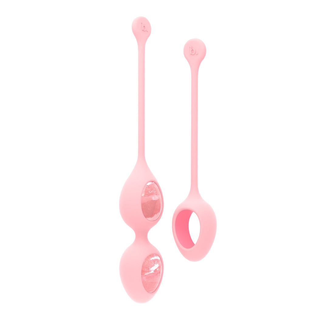 Yonii – Ensemble de 2 Œufs de Yoni en Quartz Rose – Biird