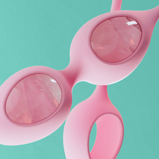 Yonii – Set of 2 Rose Quartz Yoni Eggs – Biird